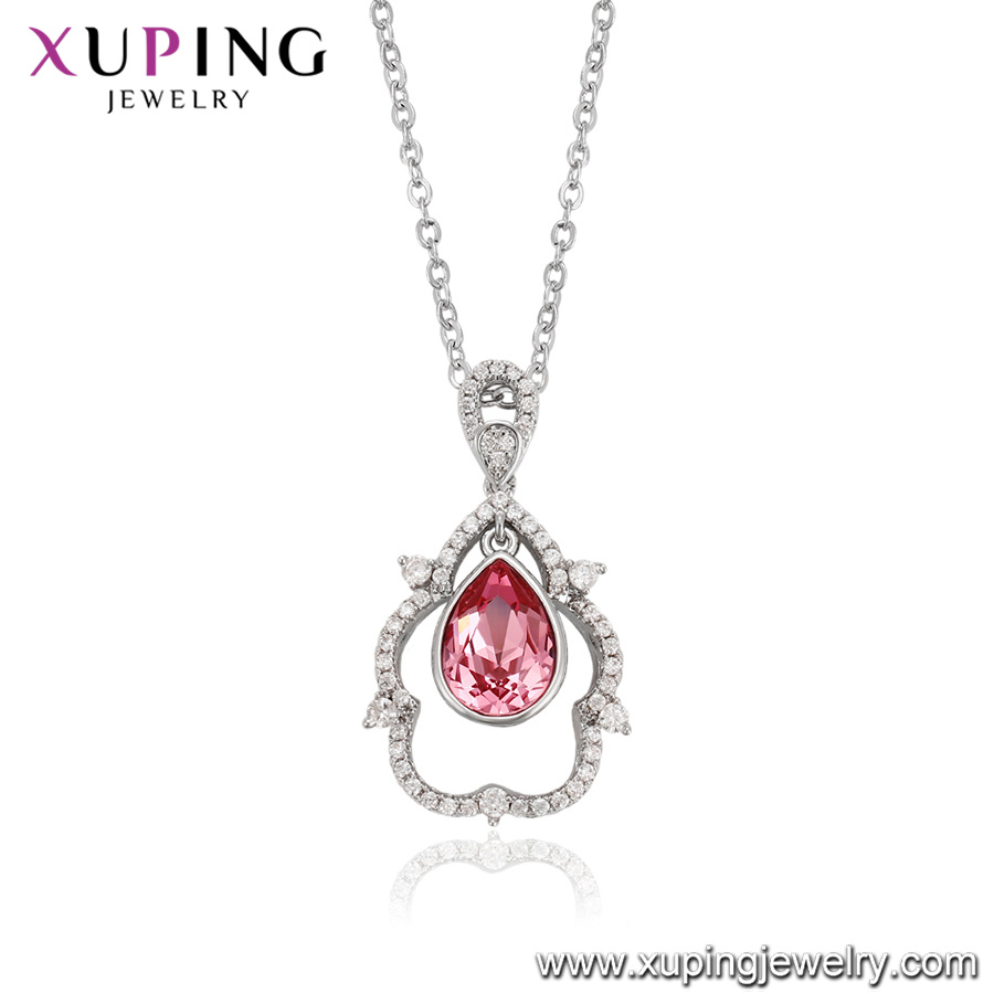 44003 Xuping Special Shape Crystals From Swarovski Charms Gemstone Pendant Necklace Jewelry