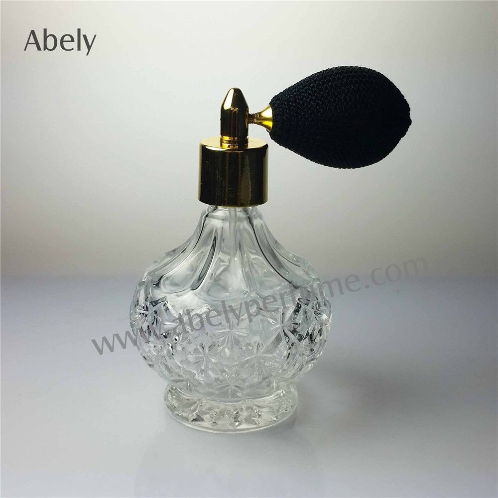 75ml Vintage Europe Glass Perfume Bottle with Trigger Sprayer