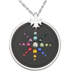 Colorful Lava Scalar Energy Quantum Pendant