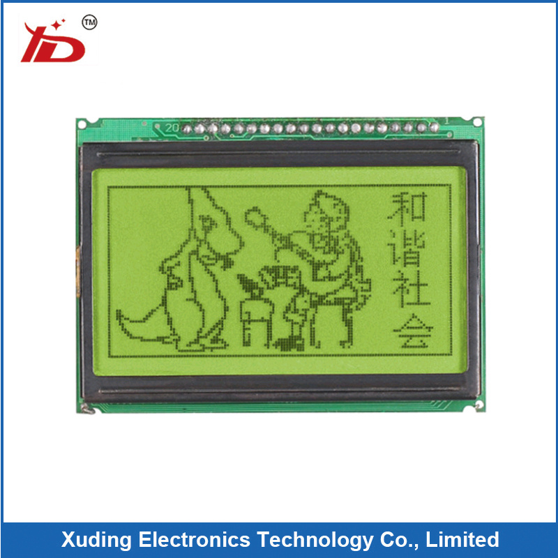 128*64 LCD Module Display with LED Gray Backlight Stn FSTN Display
