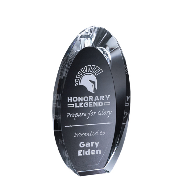Elliptical Optical Crystal Trophy.