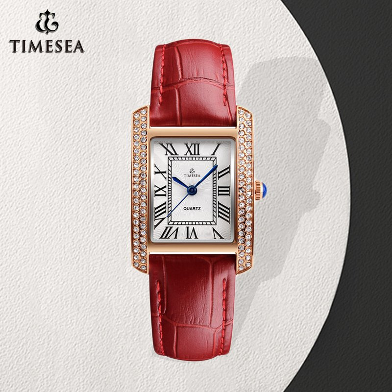 Women Leather Strap Watch Casual Ladies Waterproof Wrist Watch 71337