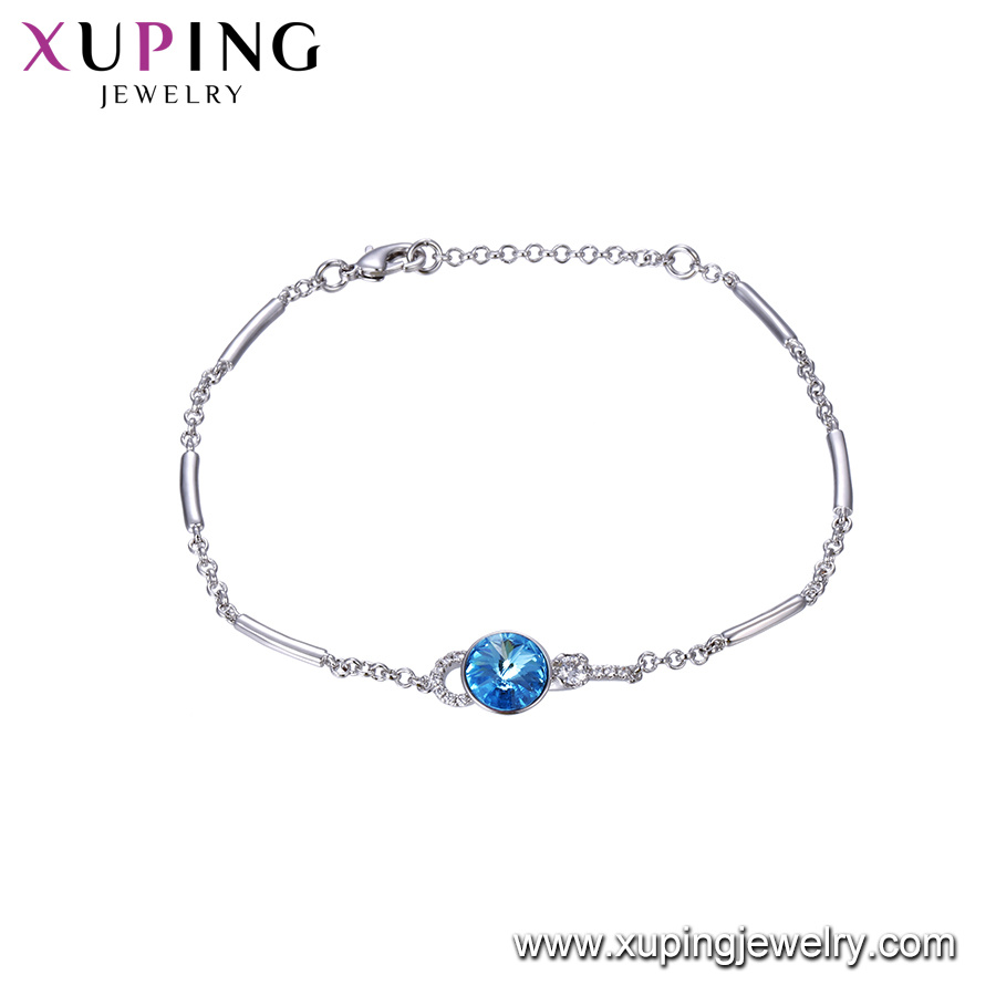 Latest Design Fashion Jewellery Crystals From Swarovski Charm Bracelet in Flower Shape