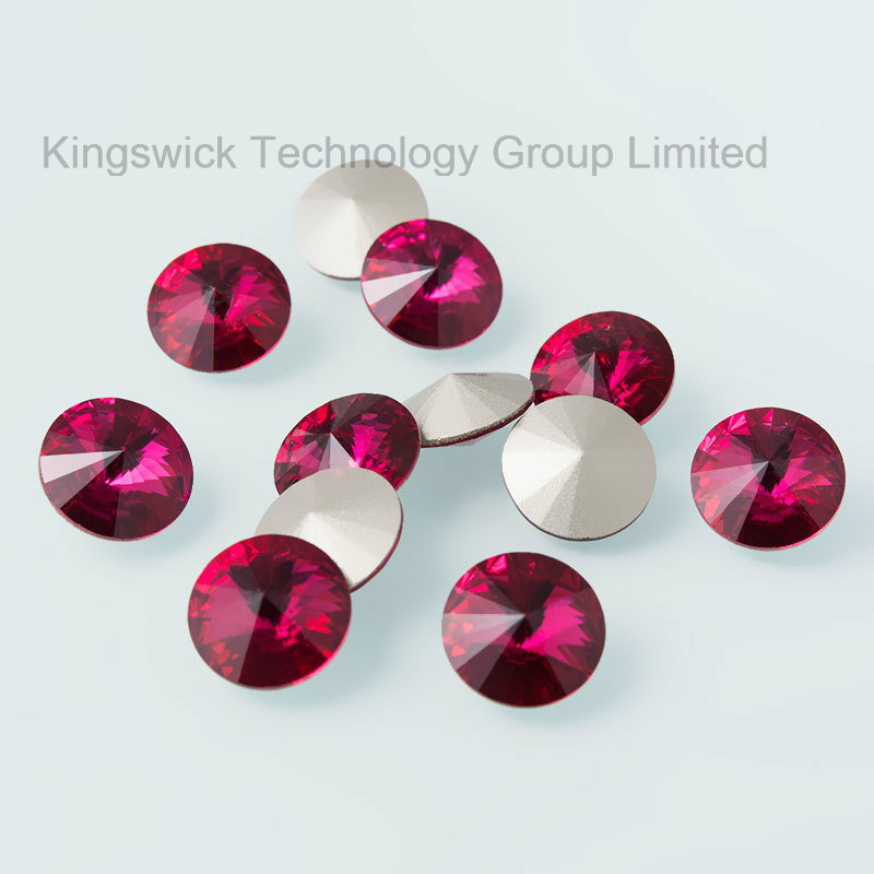 High Quality Crystal Round Rivoli Glass Rhinestone Point Back