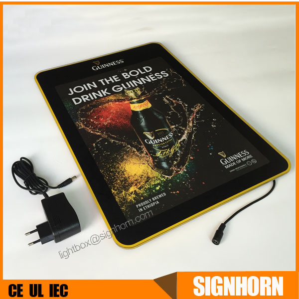 Acrylic Indoor LED Crystal A2 Light Box Menu Board