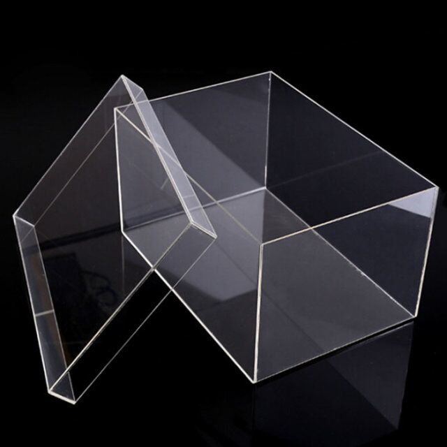 Clear Crystal Perspex Acrylic Shoe Display Box