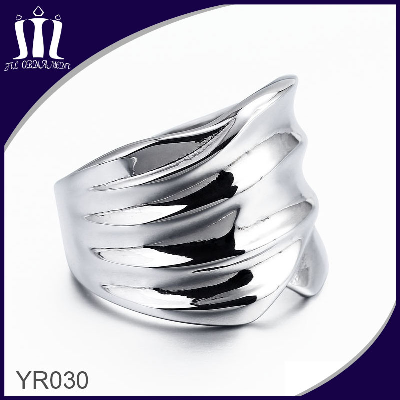 Yr030 High Polished Wide Ring for Man