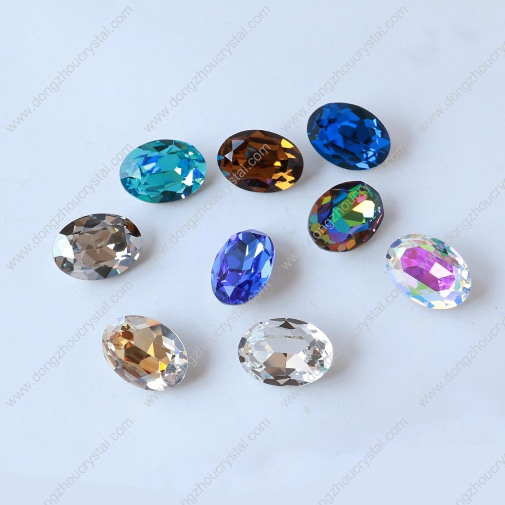 K9 Small Oval Loose Gemstone for DIY Ornament, Matt Beads