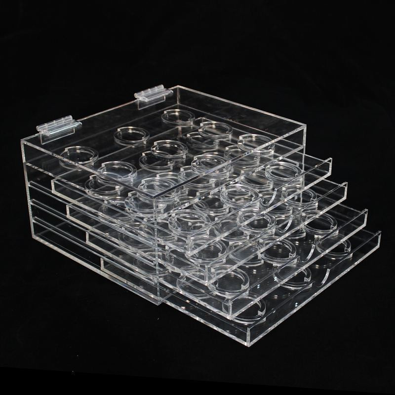 Drawer Type Acrylic Eyelash Case Holder for 45 Pairs