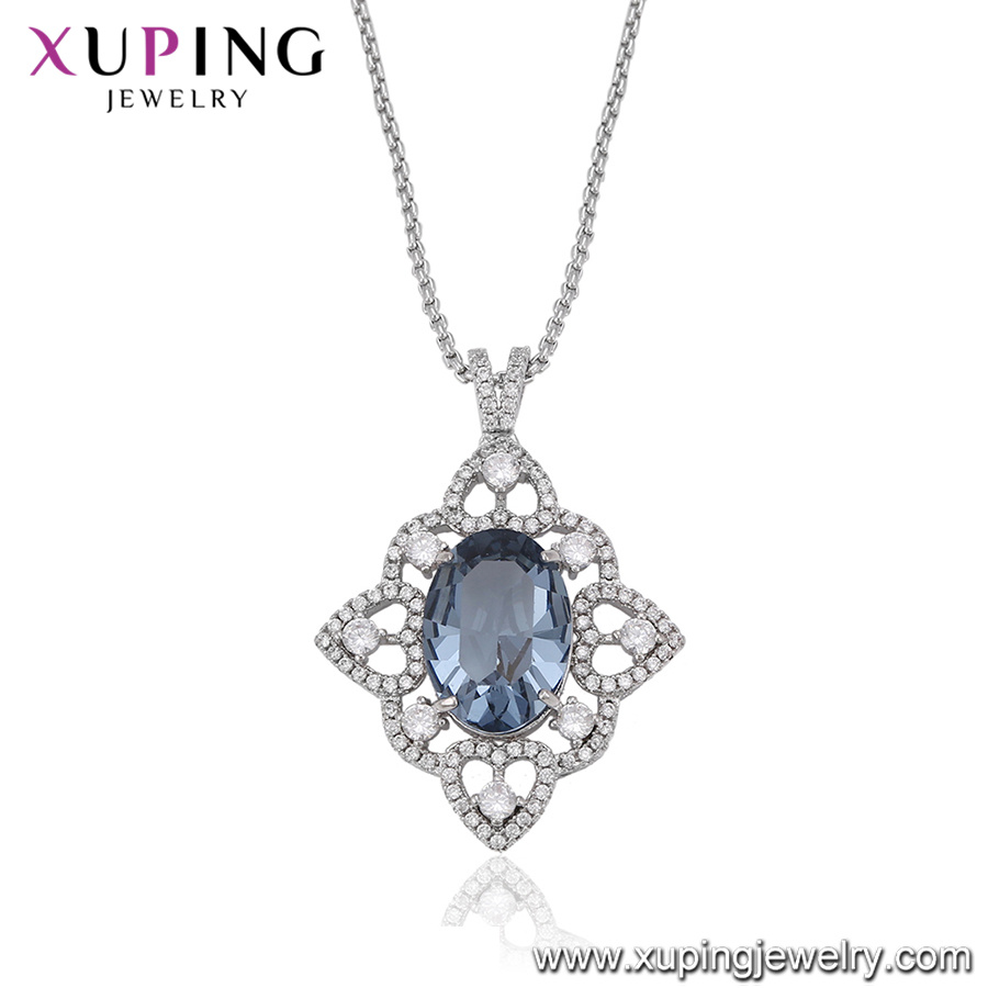 Necklace-00482 Xuping Collar Necklace, Crystals From Swarovski Charming Necklace Jewelry