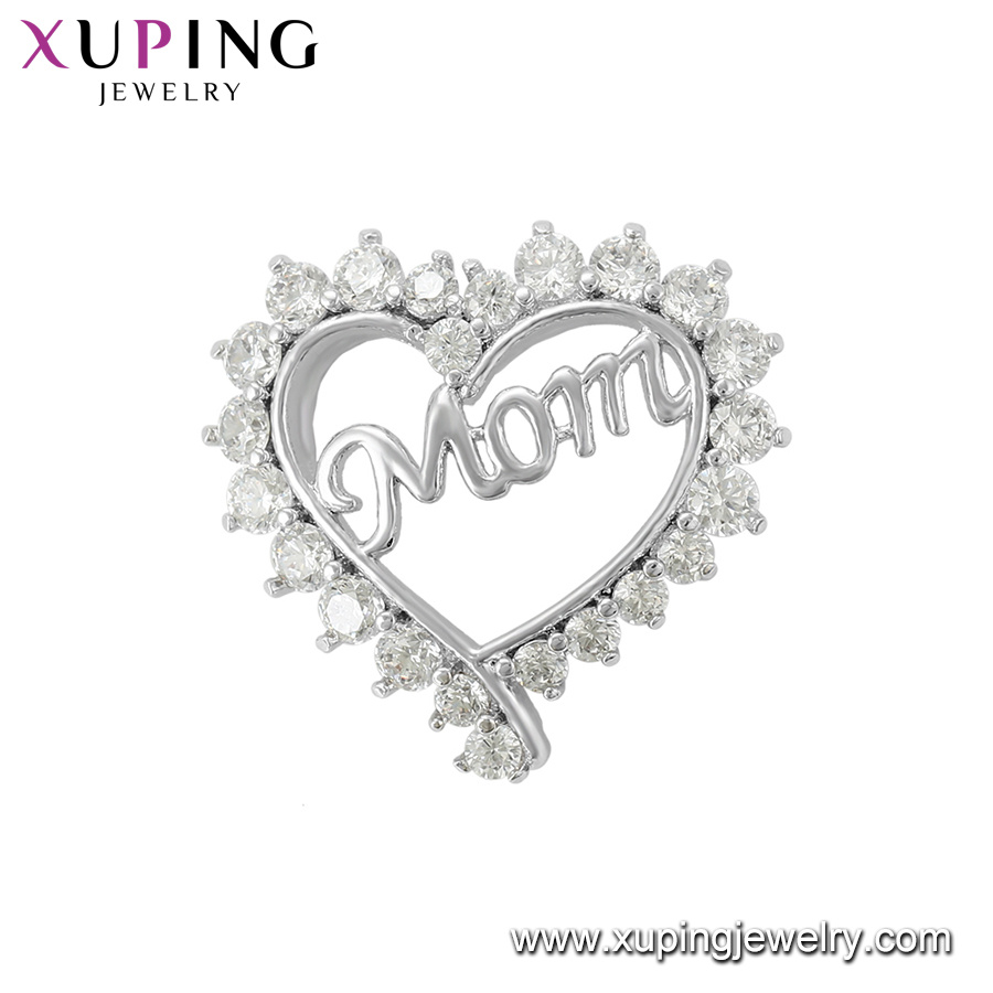 33304 Fashion Rhodium Plated Butterfly Pendant with Crystals From Swarovski Jewelry