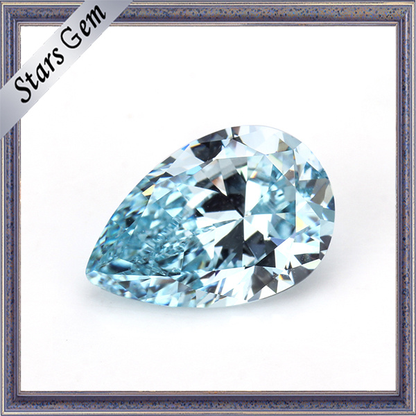 5A Quality Light Pink Pear Cut Cubic Zirconia