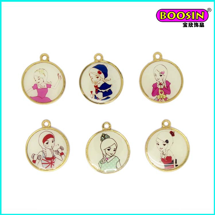Manufacturer Custom Made Photo Enamel Bracelet Jewelry Charm