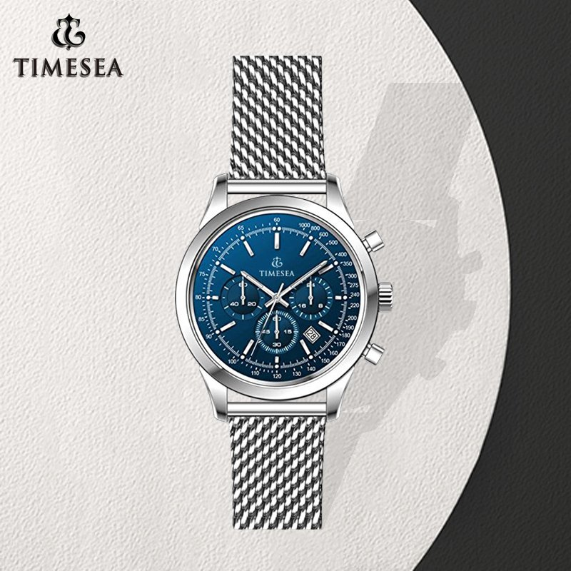 Classic Stainless Steel Custom OEM Men Gift Watch Mesh Watch72600