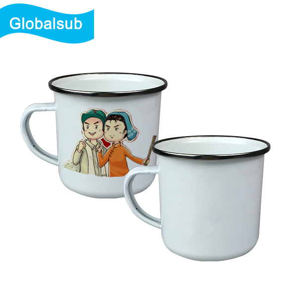 OEM New Style White Mini Enamel Mug for Sublimation Printing