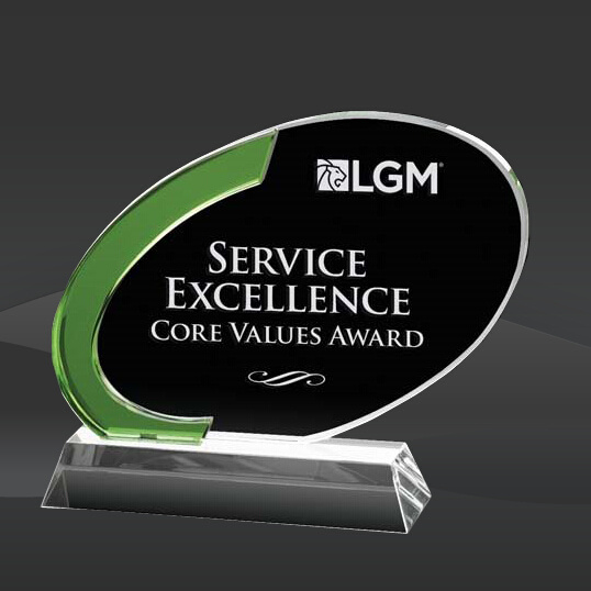 Green Aylin Crystal Award (EE-OPT7871, EE-OPT7872, EE-OPT7873)