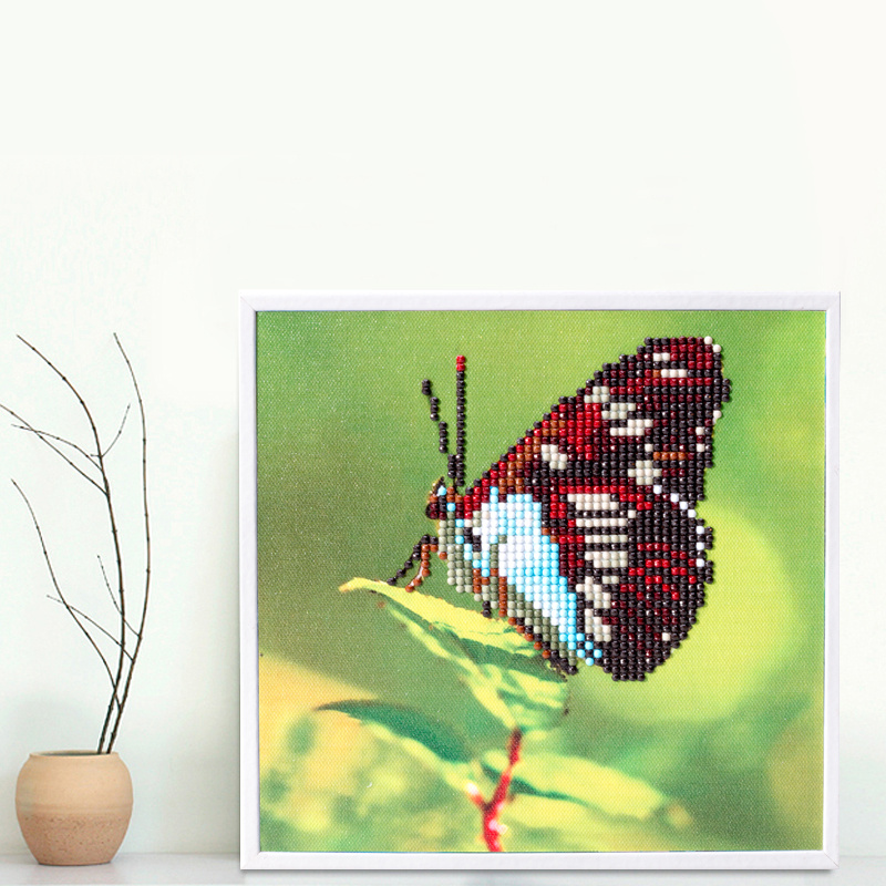 Factory Direct Wholesale New Children DIY Crystal Modern Flower Wall Art Canvas Home Decoration FT-124