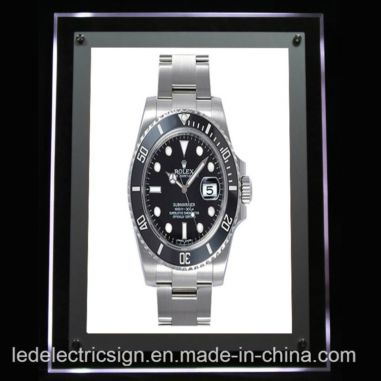 LED Crystal Frame Watch Light Box