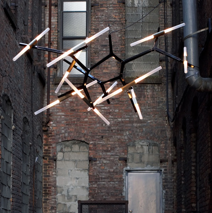 Glass Decorative Hanging Pendant Light LED Metal Chandelier