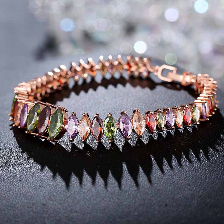 Fashion Bohemia Zircon Bracelet Color AAA Austria Crystal Bracelet