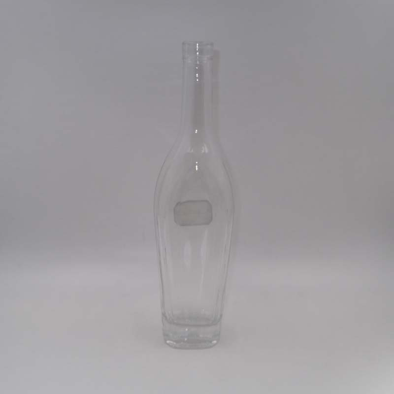 Long Neck Vodka Glass Decanter, Tequila Bottle with Cork Top