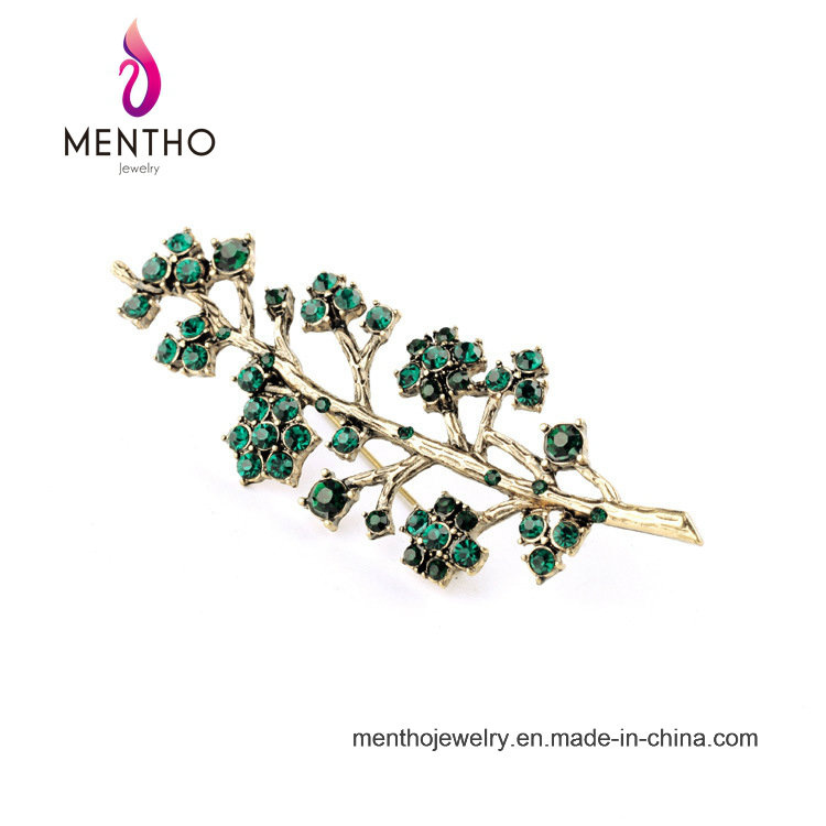 Fashion Fresh and Lovely Branch Alloy Brotheroch Rhinestone Brooch Jewelry