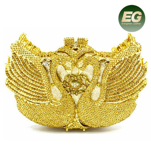 China Factory Colorful Crystal Stone Evening Bag Party Clutch Purses Handbag for Women Leb889