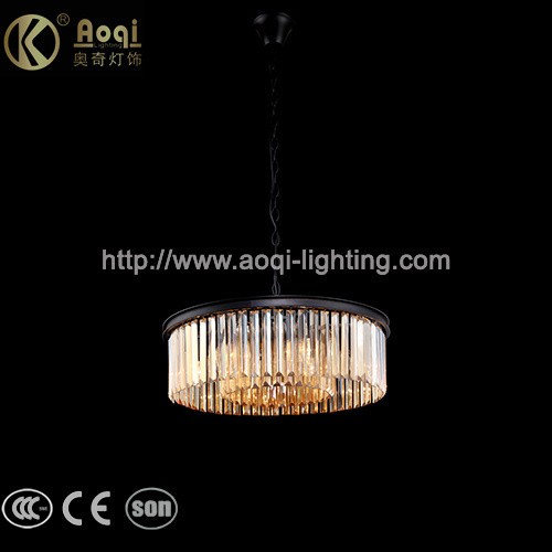 Modern Design Black Crystal Pendant Light