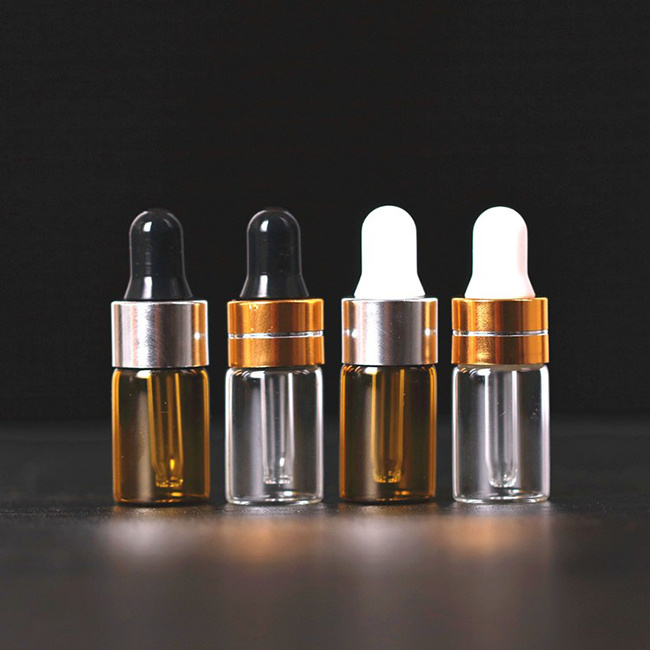 High End Empty Glass Dropper Bottle 30ml Amber Glass Essential Oil Bottle