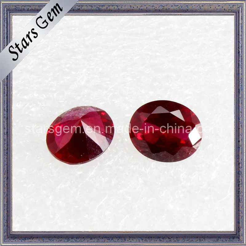 Dark Garnet Color Oval Shape Brilliant Cut Cubic Zirconia