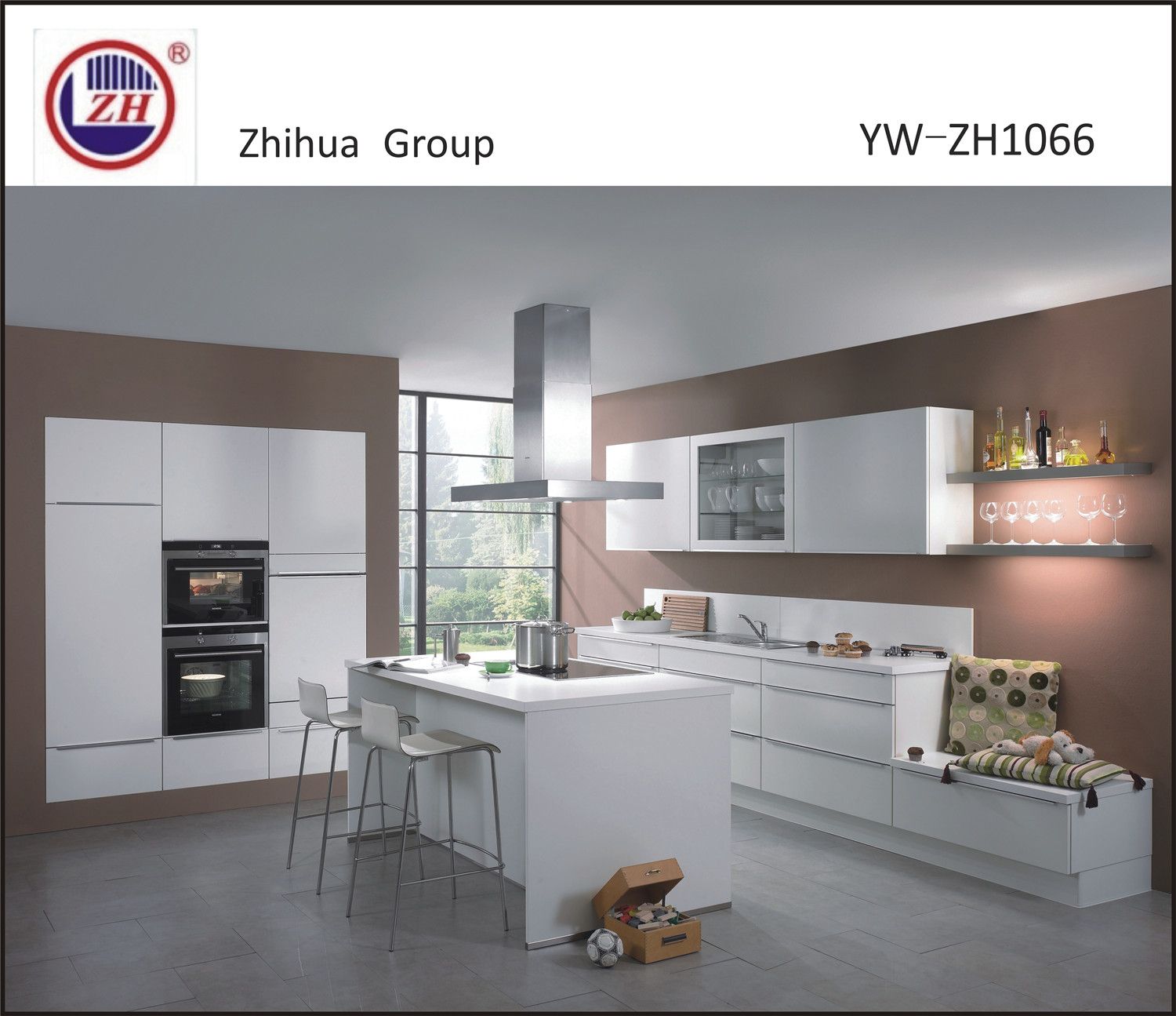 Modern Australia Lacquer White Color Kitchen Cabinet