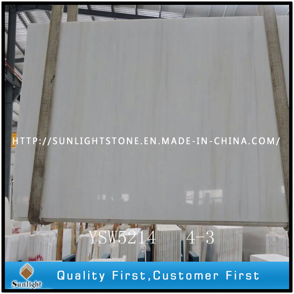 Polished White Polaris / White Marble for Bathroom/Flooring/Stair/Tiles