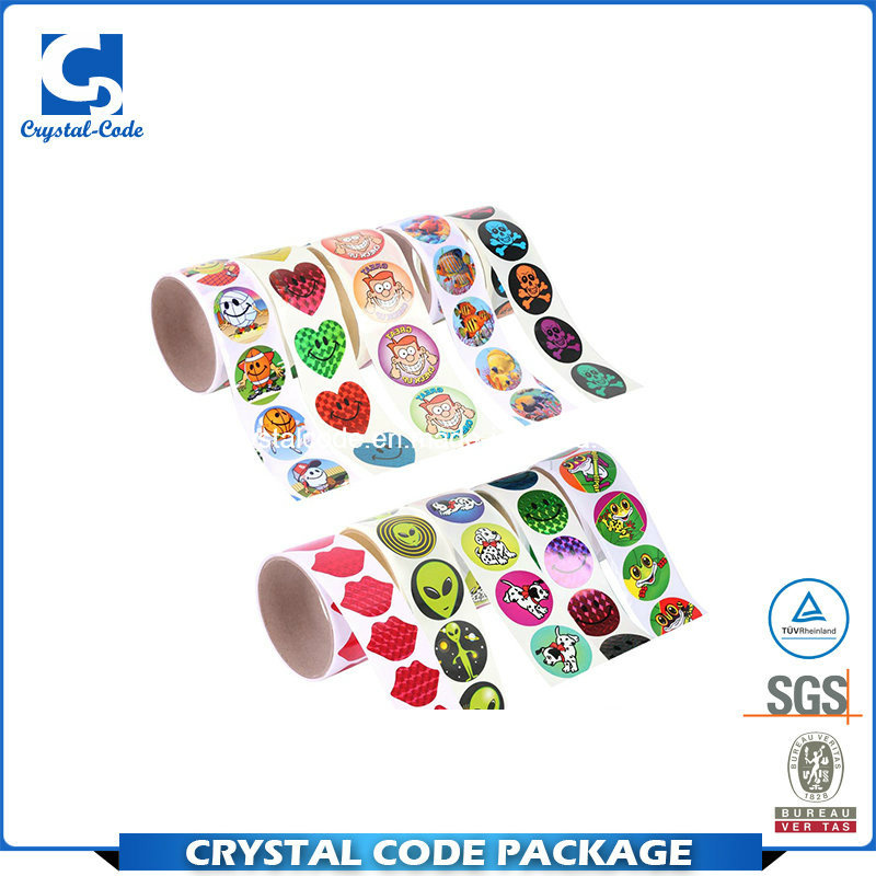 Custom Printing Adhesive Rolled Cartoon Label Sticker