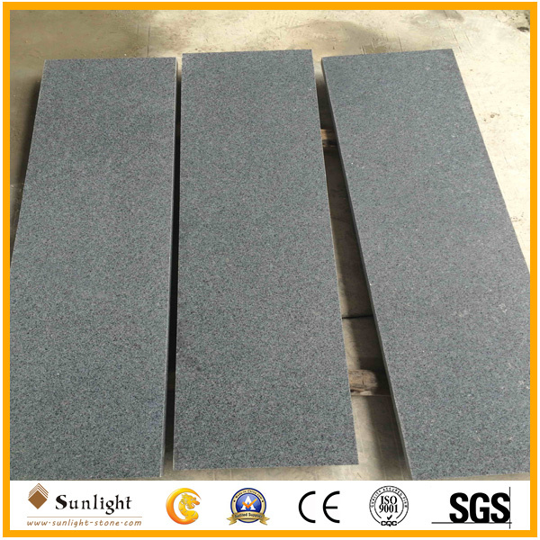 Matt/Honed Surface G654 Padang Dark Grey Granite Stair with Step & Riser