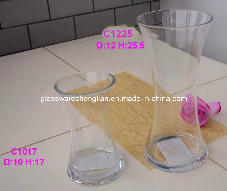Clear Crystal Glass Vase (C1017, C1225)