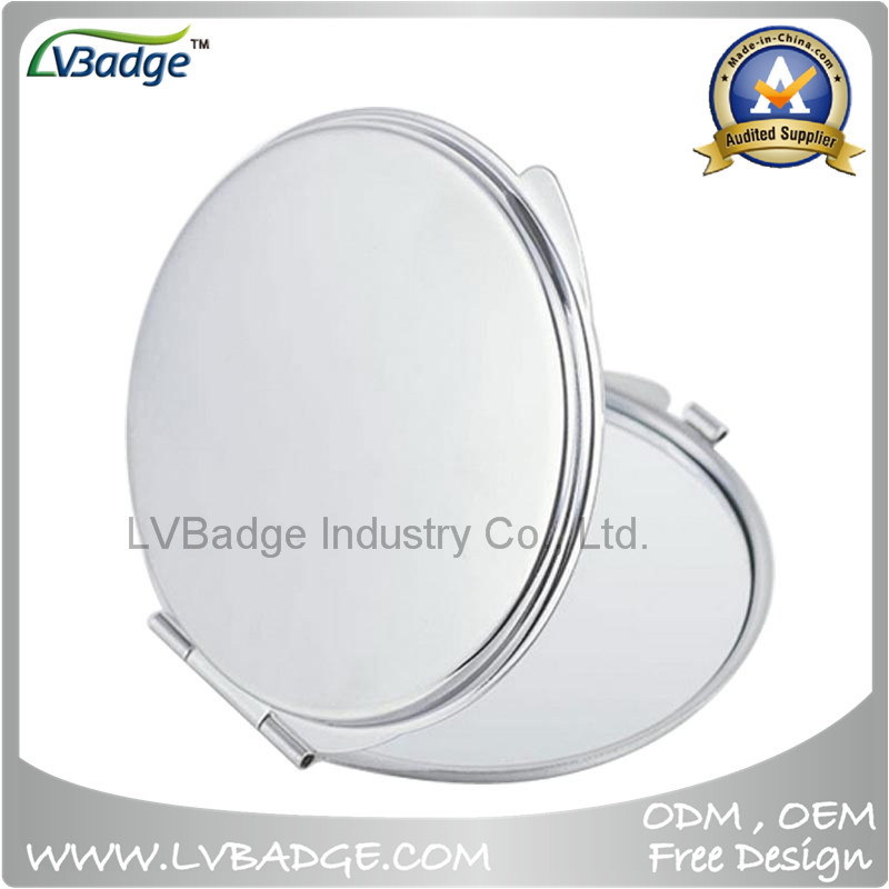 Promotion Gift Folding Custom Printed Logo Metal Compact Mirror
