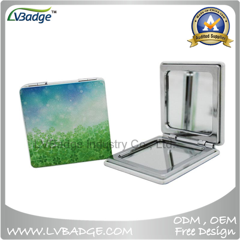 Round Crystal Compact Mirror for Promotional
