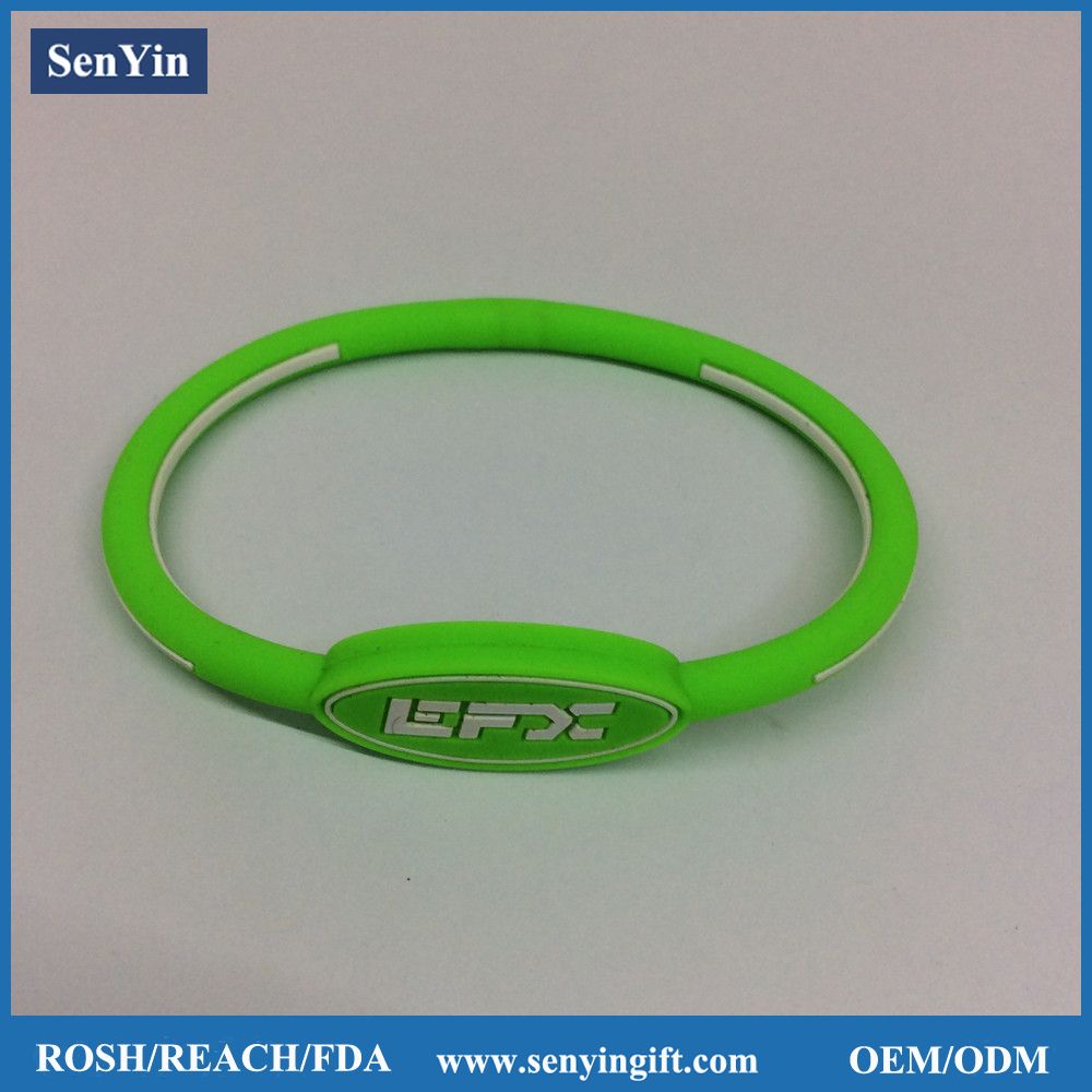 Fashion Promotional Gift OEM Silicone Jewelry Bangle Bracelet