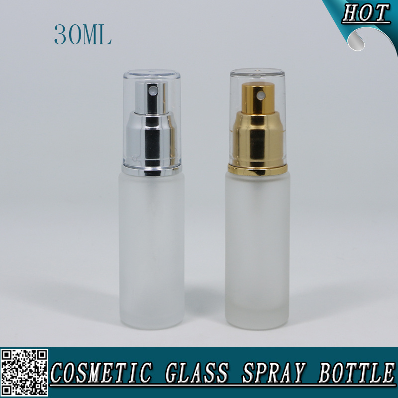 30ml Round Empty Glass Spray Bottle for Perfume Lotion