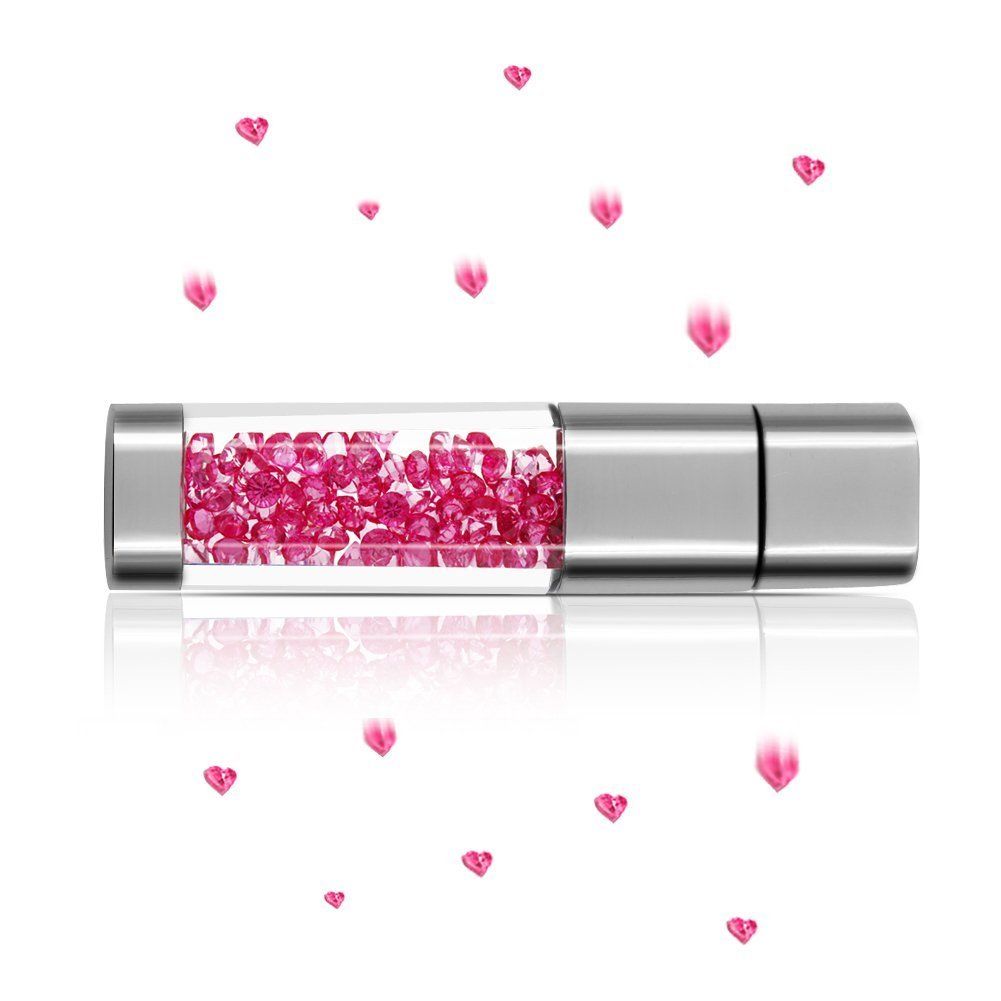 Wife Gift Crystal USB Flash Drive Custom Logo Printing