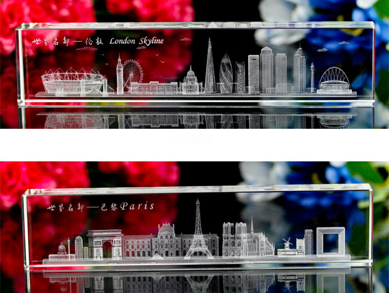 Cube Original Crystal Paperweight with 3D Laser