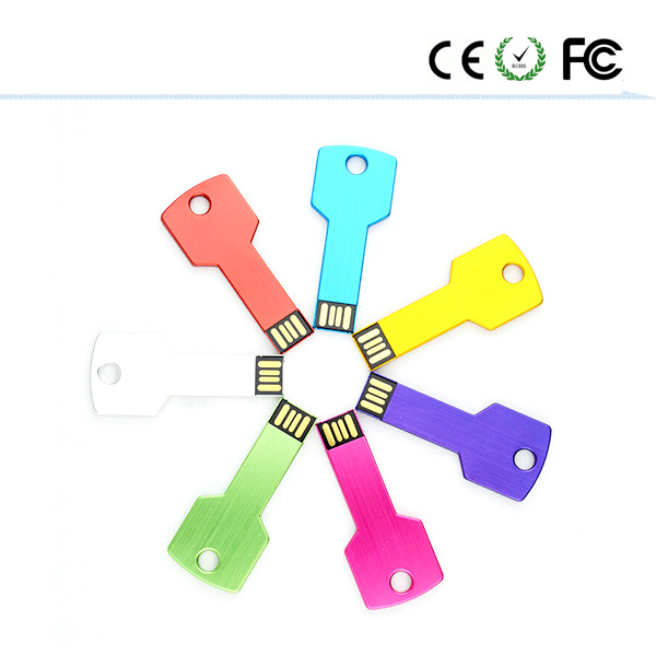 Metal USB Stick Colorful Key USB Flash Disk 2GB-64GB Pendrive
