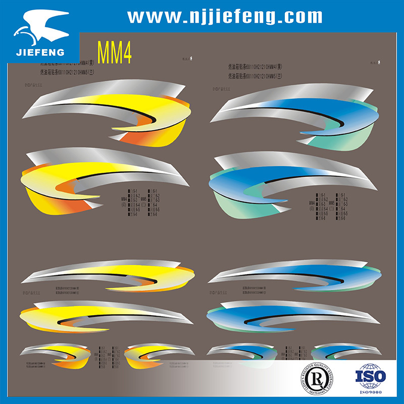Transparent PVC Screen Printing Motorcycle ATV Sticker