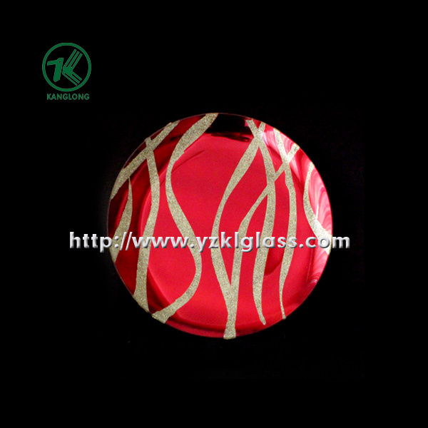 Single Wall Color Glass Plate by SGS (KLP100908-27C)