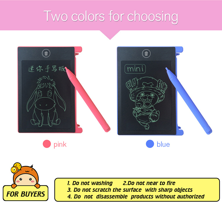 2018 Orignal Factory Hot Sale 4.4 Inch LCD Writing Board