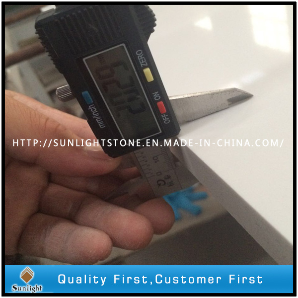 Super White Artificial Quartz Stone for Countertop Slabs