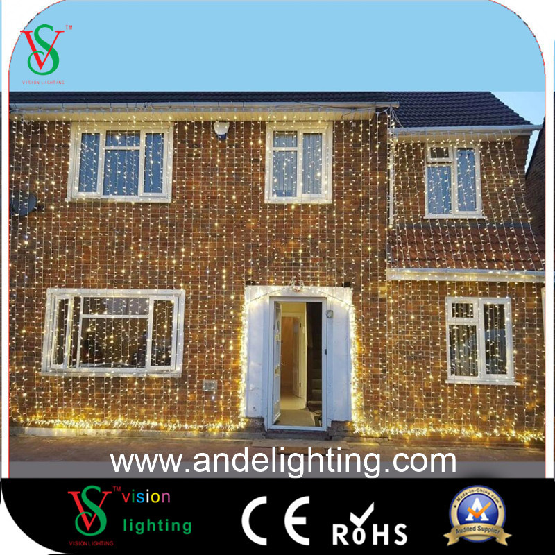 Christmas Fairy String Curtain Lights for Wall Decorations