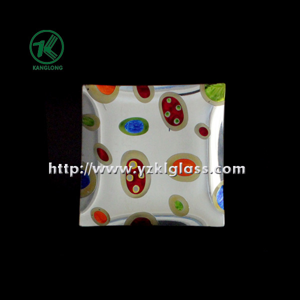 Single Wall Color Glass Plate by SGS (KLP110824-41)