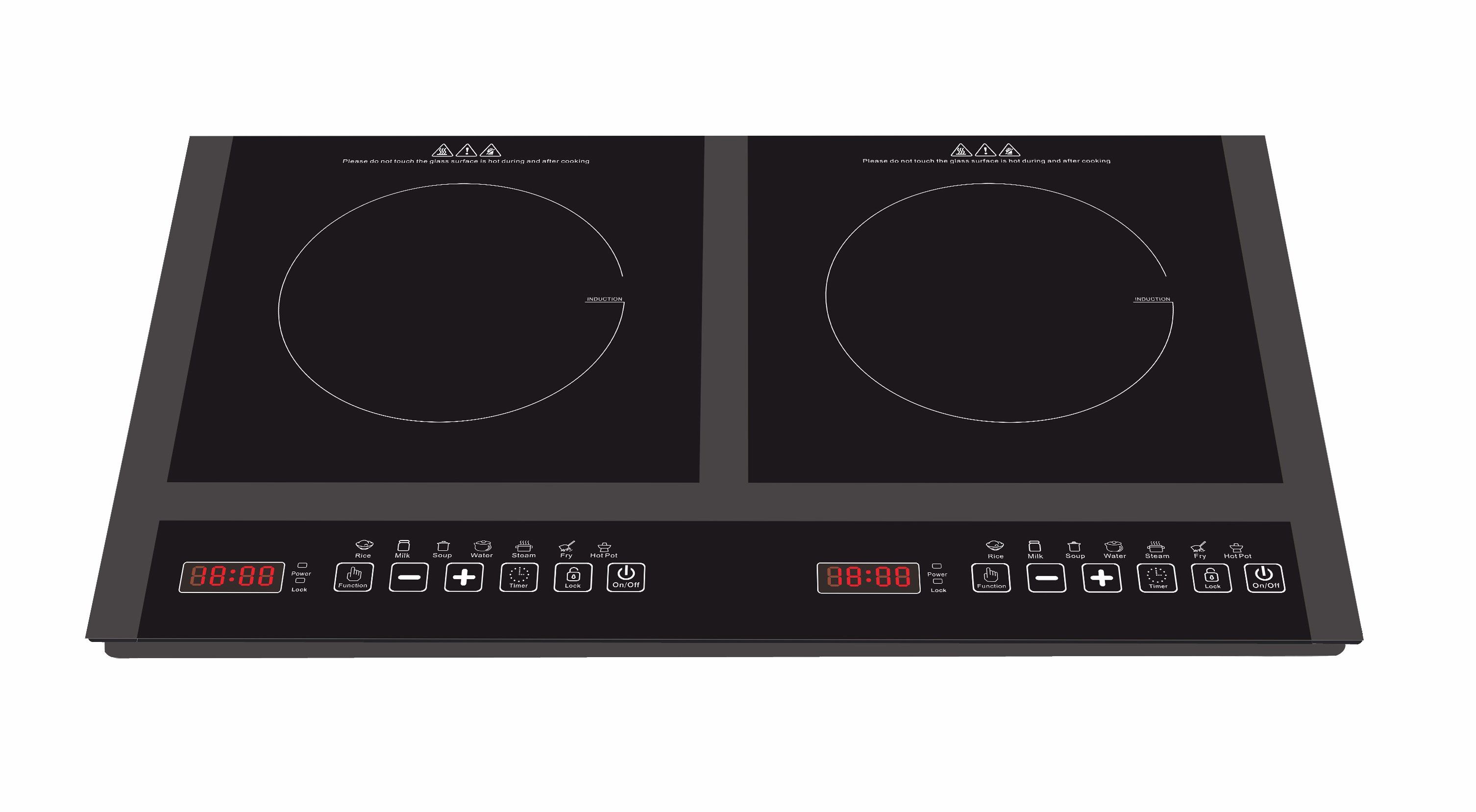 CE CB Approved Two-Zone Induction Cooker Model Sm20-DIC05