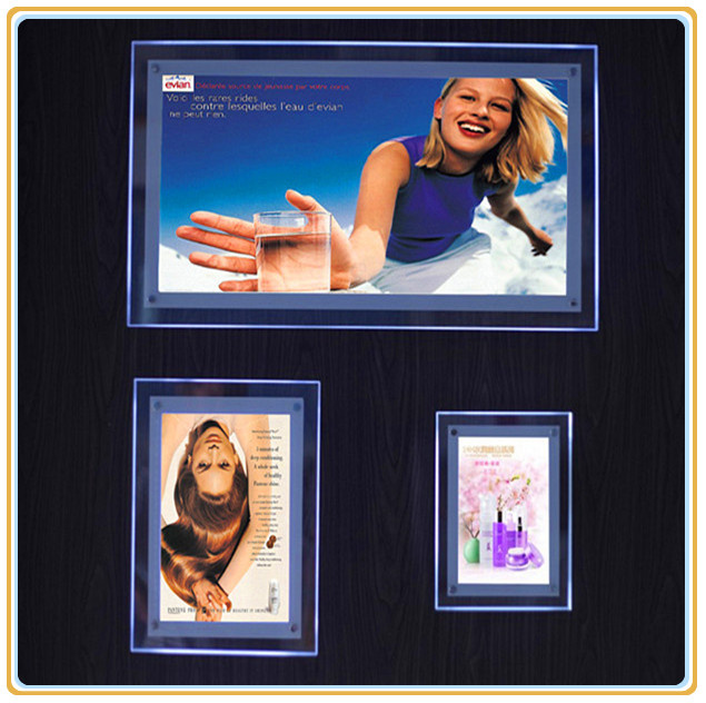 High Brightness LED Crystal Poster Frames